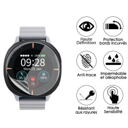 [Pack x6] Film de Protection Écran pour Audar E2 Montre Connectée Senior