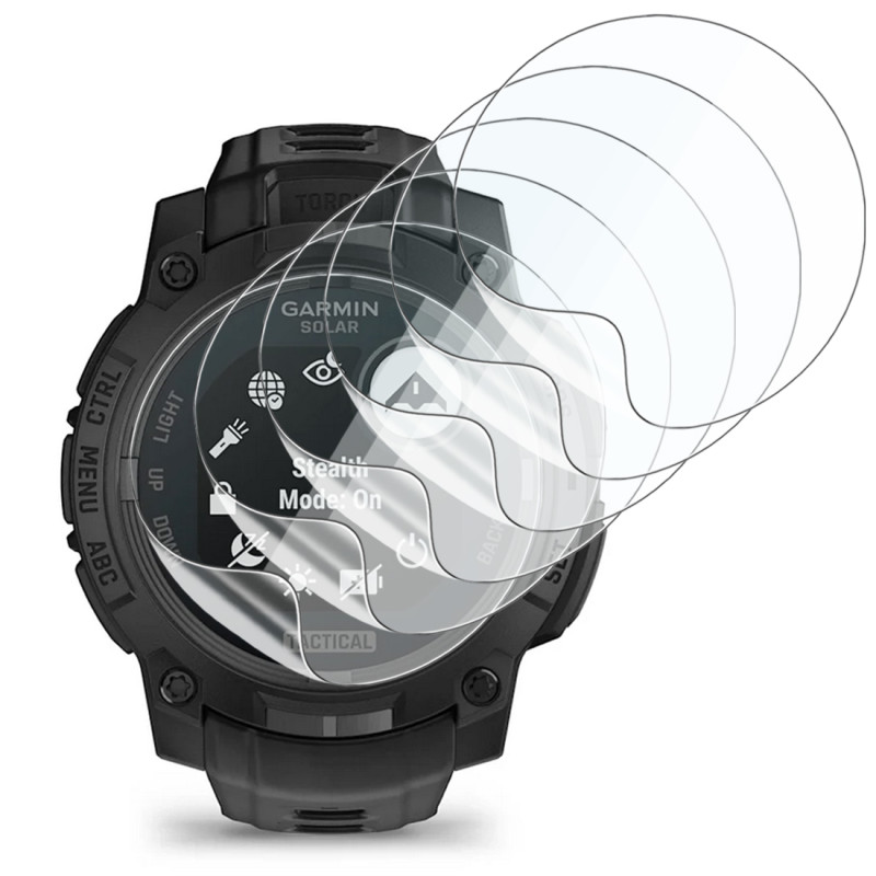[Pack x6] Film de Protection Écran pour Montre Connectée Garmin Instinct 3 – 45 mm, Solar, Tactical Edition
