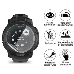[Pack x6] Film de Protection Écran pour Montre Connectée Garmin Instinct 3 – 45 mm, Solar, Tactical Edition