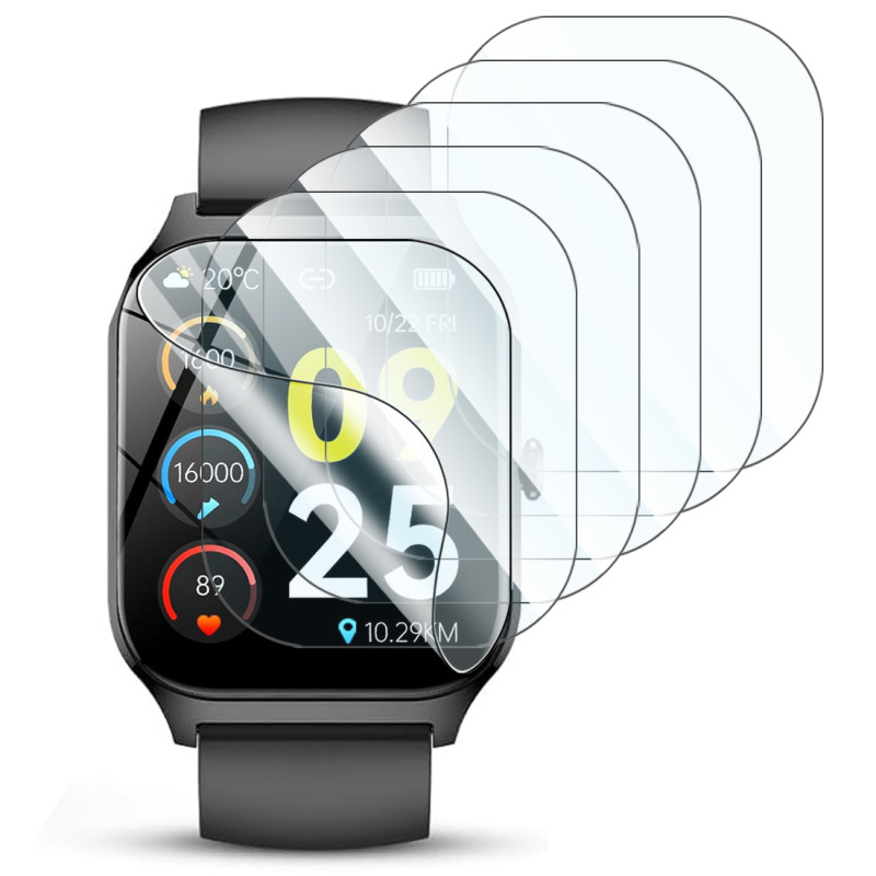 [Pack x6] Film de Protection Écran pour Ticksounds Montre Connectée 1.83"