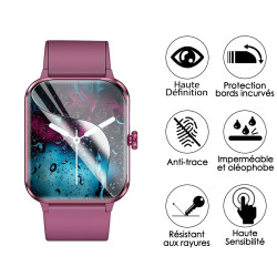 [Pack x6] Film de Protection Écran pour Montre Connectée Blackview R50 1,85 pouces