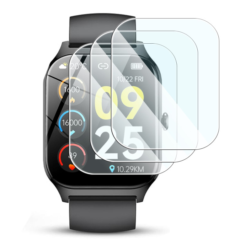 [Pack x3] Protection d'écran en Verre Trempé pour Montre Connectée Hwagol 1.85" (Apple watch Series 10 42mm)