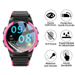 [Pack x6] Film de Protection Écran pour Montre Connectée Save Family Slim Ronde