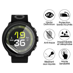 [Pack x6] Film de Protection Écran pour Montre GPS SUUNTO RUN All Black