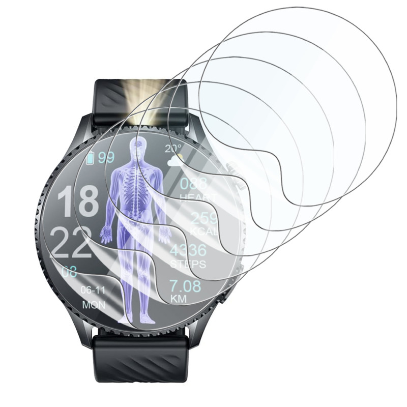 [Pack x6] Film de Protection Écran pour Montre Connectée Forever Grand SW-710