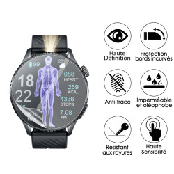 [Pack x6] Film de Protection Écran pour Montre Connectée Watchmark Maverick