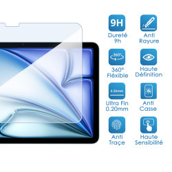 [Pack x2] Protection d'écran en Verre Flexible pour Tablette iPad A16 (11 pouces) 2025
