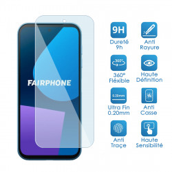 Verre Flexible Dureté 9H pour Smartphone Fairphone 6 (Pack x2)