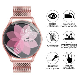 Envoyer 33mm [Pack x6] Film de Protection d'écran pour Montre connectée Lotus Smartime 50000