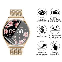 [Pack x6] Film de Protection Écran pour LONGLU Montre Intelligente pour Femme