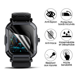Film de Protection souple Anti-Espion pour Montre Forrader Montre numérique de Sport(Pack x6)