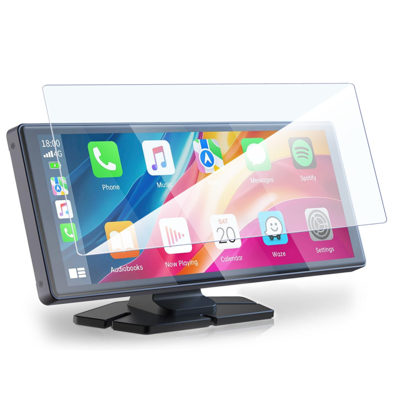 Protection d'Ecran en Verre Flexible pour Volam Écran Auto sans Fil CarPlay (9.26 Pouces)