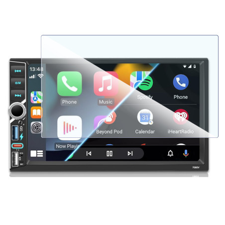 Protection d'Ecran en Verre Flexible pour Wootootoo (7080V) Écran CarPlay Voiture sans Fil (7 Pouces)