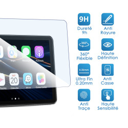Protection d'Ecran en Verre Flexible pour CarpodGo T3 Pro Écran CarPlay Voiture sans Fil (8,9 Pouces)