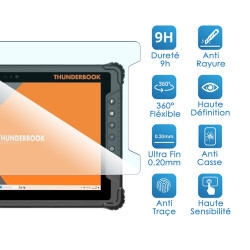 Protection d'écran en Verre Flexible pour Tablette Thunderbook Colossus A122 (12 pouces)