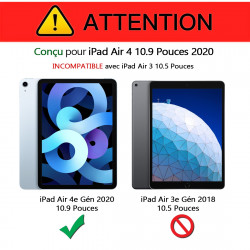 Étui de Protection Ultra Fin Dos Aimanté Mode Support pour Apple iPad Air 4e Gén 10.9 Pouces 2020