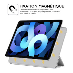 Étui de Protection Slim Magnétique Blanc pour Apple iPad Air 4e Gén 10.9 Pouces 2020