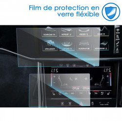 Protection d'écran pour Audi A6 2019-2024 A6 A7 Q8 Etron & 2020-2026 Q7 A6 A7 Q8 Etron Q7 (Navigation 10.1" + Clim 8.6")
