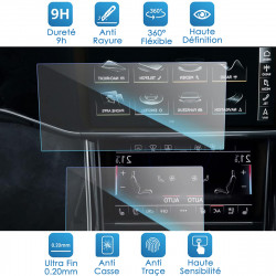 Protection d'écran pour Audi A6 2019-2024 A6 A7 Q8 Etron & 2020-2026 Q7 A6 A7 Q8 Etron Q7 (Navigation 10.1" + Clim 8.6")