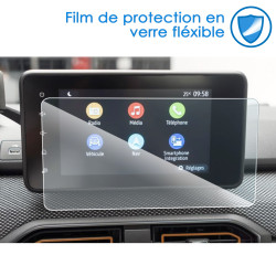 Protection d'écran en Verre Flexible pour DACIA Sandero 3, Sandero Stepway, Dacia Jogger Logan de 2022 à 2024 (8 pouces)