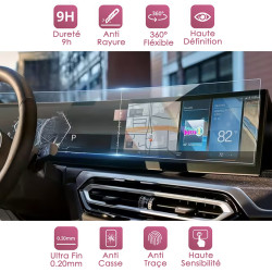 Protection d'écran en verre flexible pour BMW X5 X6 X7 Série 5/X3 2024-2026  Série 2/3/4/7/XM & IX 2023-2026