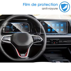 Protection d'écran en Verre Flexible pour VW Golf MK8.5 (2024-2025), MK8 (2021-2023), GTI/R  (Cockpit et tableau de bord)