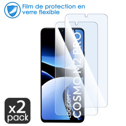 Verre Flexible Dureté 9H pour Smartphone  LOGICOM Cosmo M2 Pro (Pack x2)