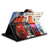 Housse Etui Universel à Rabat Fonction Support avec motif ZA10 pour Tablette Fnac Kobo Arc 7"