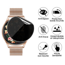 Film de Protection souple Anti-Espion pour LONGLU Montre Femme 1,08 Pouces  (Pack x6)