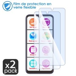 Verre Flexible Dureté 9H pour Mobiho-Essentiel Le Smart Initial 6,8 pouces (Pack x2)