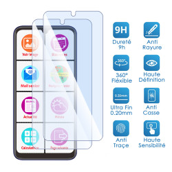 Verre Flexible Dureté 9H pour Mobiho-Essentiel Le Smart Initial 6,8 pouces (Pack x2)