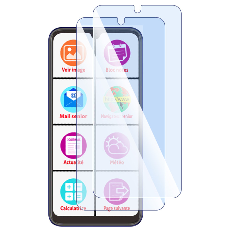 Verre Flexible Dureté 9H pour Mobiho-Essentiel Le Smart Initial 6,8 pouces (Pack x2)