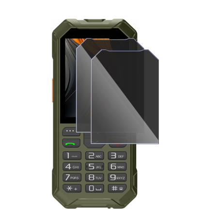 Protection Anti-Espion en Verre Flexible pour Hammer 6 4G LTE - 2,4 pouces (Pack x2)