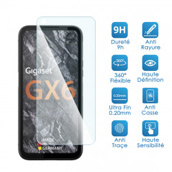 Verre Flexible Dureté 9H pour Smartphone Gigaset GX6 Pro (Pack x2)