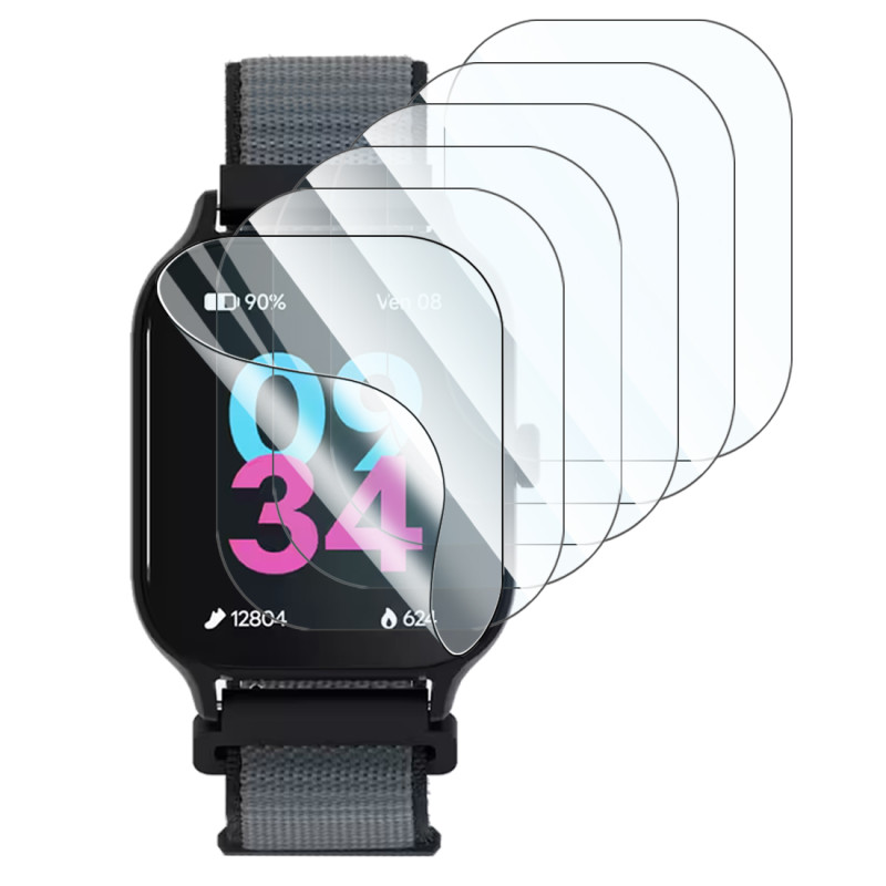 Envoyer Series 7/8/9 45mm [Pack x6] Film de Protection Écran pour DECATHLON Montre sport GPS Fit100 M