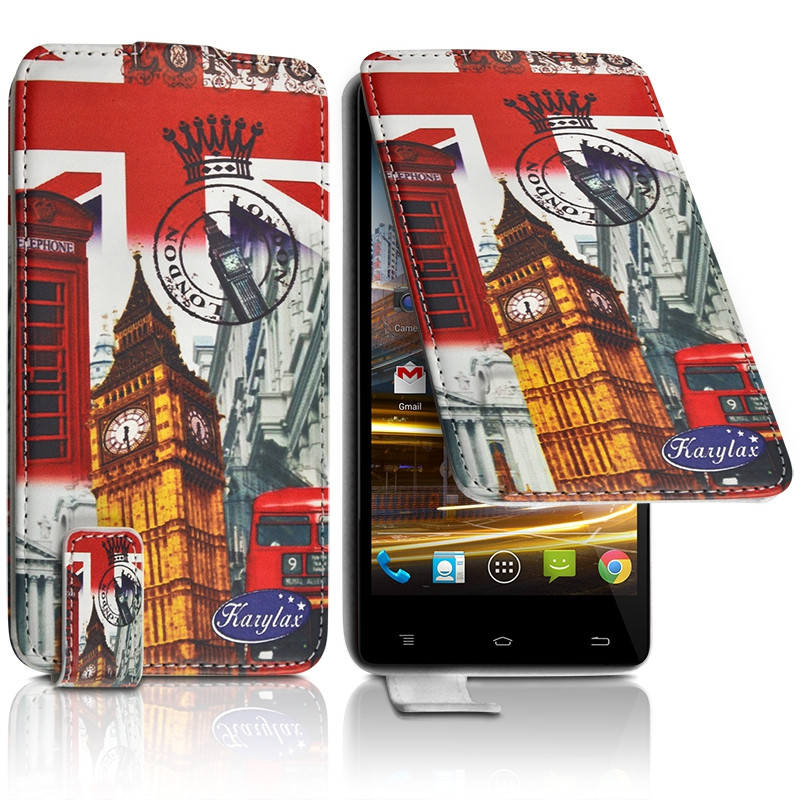 copy of Etui Clapet avec motif ZA03 Universel L pour Danew Konnect 607