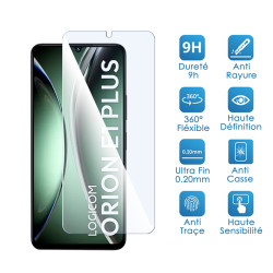 Verre Flexible Dureté 9H pour Smartphone LOGICOM Orion E1 Plus (Pack x2)