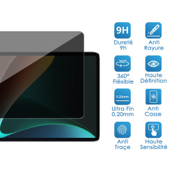 Protection d'écran Anti-Espion Privacy Compatible pour Xiaomi Redmi Pad 2 2025 Redmi Pad SE 2023 (11 Pouces)