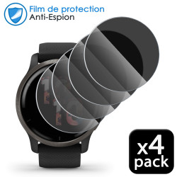 rotection Anti-Espion en Verre Fléxible pour Montre Connectée Tesofit Smartwatch 1.85" ronde (Pack x4)