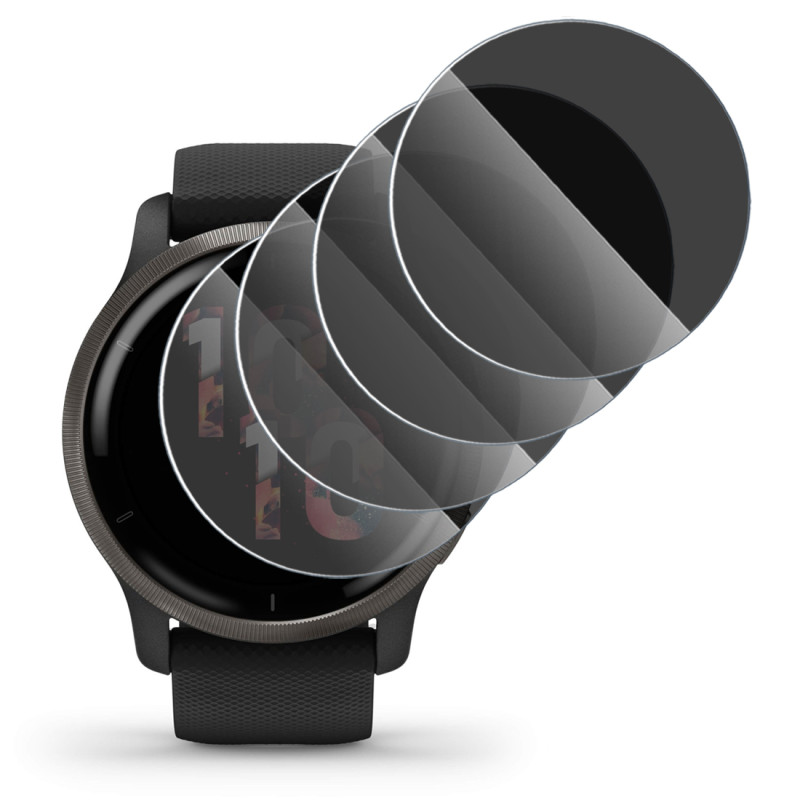 rotection Anti-Espion en Verre Fléxible pour Montre Connectée Tesofit Smartwatch 1.85" ronde (Pack x4)