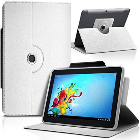 Housse Etui Universel M couleur Blanc pour Tablette BQ Edison 3 Mini 8